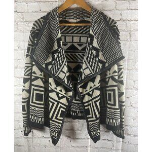 Debut Women's Cardigan Sweater S/M Navajo Aztec Southwest Tribal Open Boho